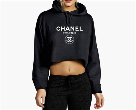 coco chanel mens hoodie|Chanel cropped hoodie.